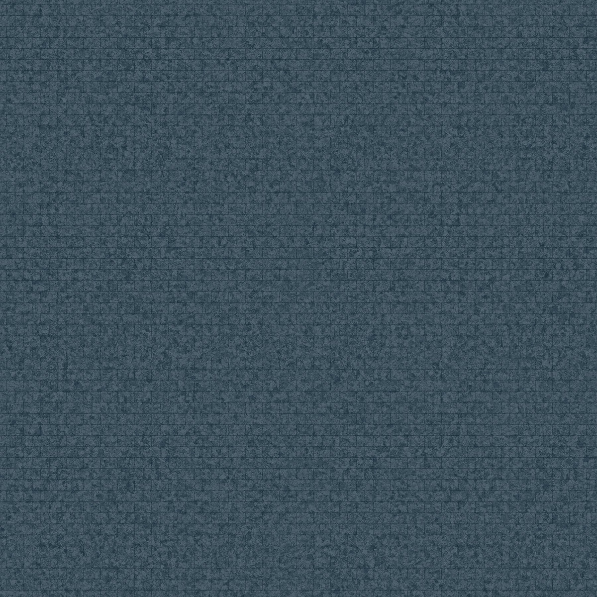 A close-up view of York Wallcoverings’ Hilbert Geometric Wallpaper in dark blue, showcasing its subtle grid-like weave texture.