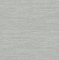 Malin Faux Grasscloth Wallpaper by York Wallcoverings features a light gray finish with a subtle horizontal weave pattern that creates a soft, textured look. The surface appears smooth and uniform, making it an elegant choice for wall décor.