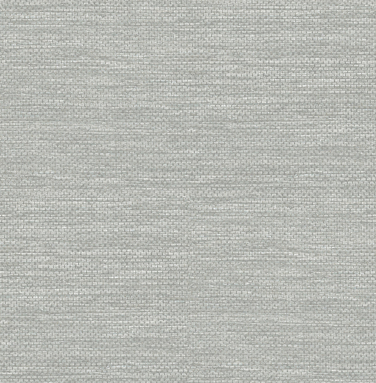 Malin Faux Grasscloth Wallpaper by York Wallcoverings features a light gray woven fabric texture with a subtle horizontal and vertical thread pattern, creating a soft, uniform appearance ideal for adding sophisticated style to walls.