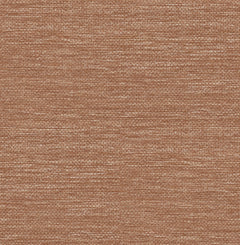Close-up of the Malin Faux Grasscloth Wallpaper by York Wallcoverings, featuring a textured brown surface with intersecting horizontal and vertical threads that create a woven pattern. The subtle color variations lend the wallpaper a slightly mottled appearance.