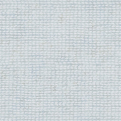 The Chesapeake Wellen Abstract Rope Wallpaper by York Wallcoverings features a light blue and white woven texture with a subtle, repeating leaf pattern, creating a soft and delicate appearance.