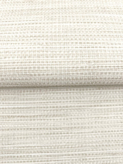 Winn Faux Grasscloth Wallpaper in off-white with a subtle, textured horizontal weave.