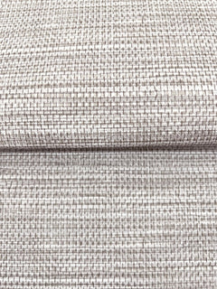 Winn Faux Grasscloth Wallpaper featuring a neutral, woven grasscloth texture with a horizontal grid pattern.