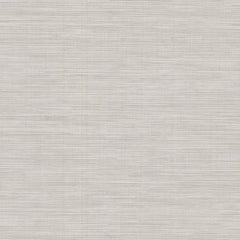 Winn Faux Grasscloth Wallpaper featuring a light gray, horizontal woven grasscloth texture.