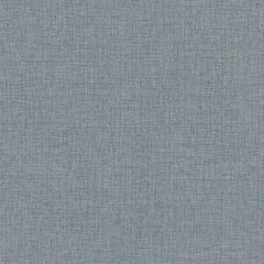 Clarkson Woven Wallpaper in blue and grey with a crosshatch, woven-fabric texture.