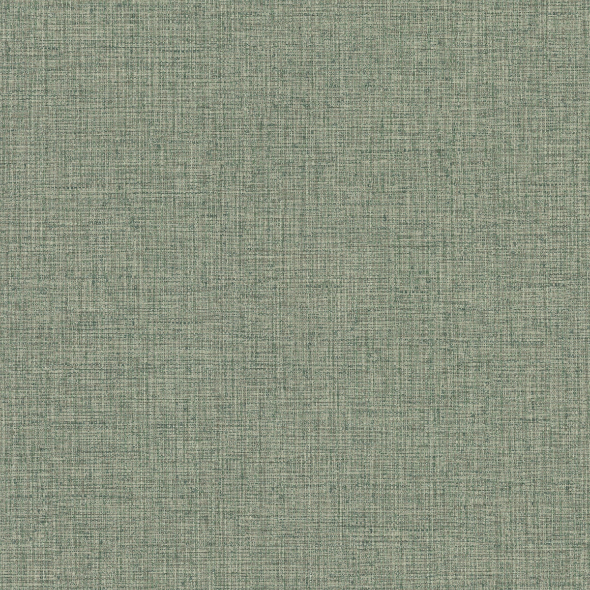 Clarkson Woven Wallpaper in sage green with a fine, textured woven fabric pattern.