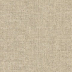 Clarkson Woven Wallpaper in tan with a fine, neutral-toned woven fabric texture.