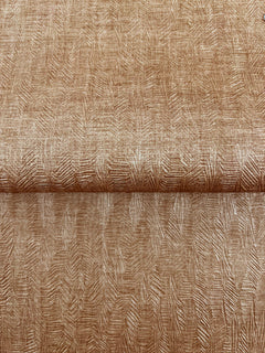 Bryson Feathered Texture Wallpaper in tan with a repeating chevron-like feathered texture.