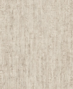 Chesapeake Ramona Distressed Texture Wallpaper by York Wallcoverings features a light beige textured surface with vertical streaks and subtle variations in shading, reminiscent of a plaster or faux-wood wall finish.