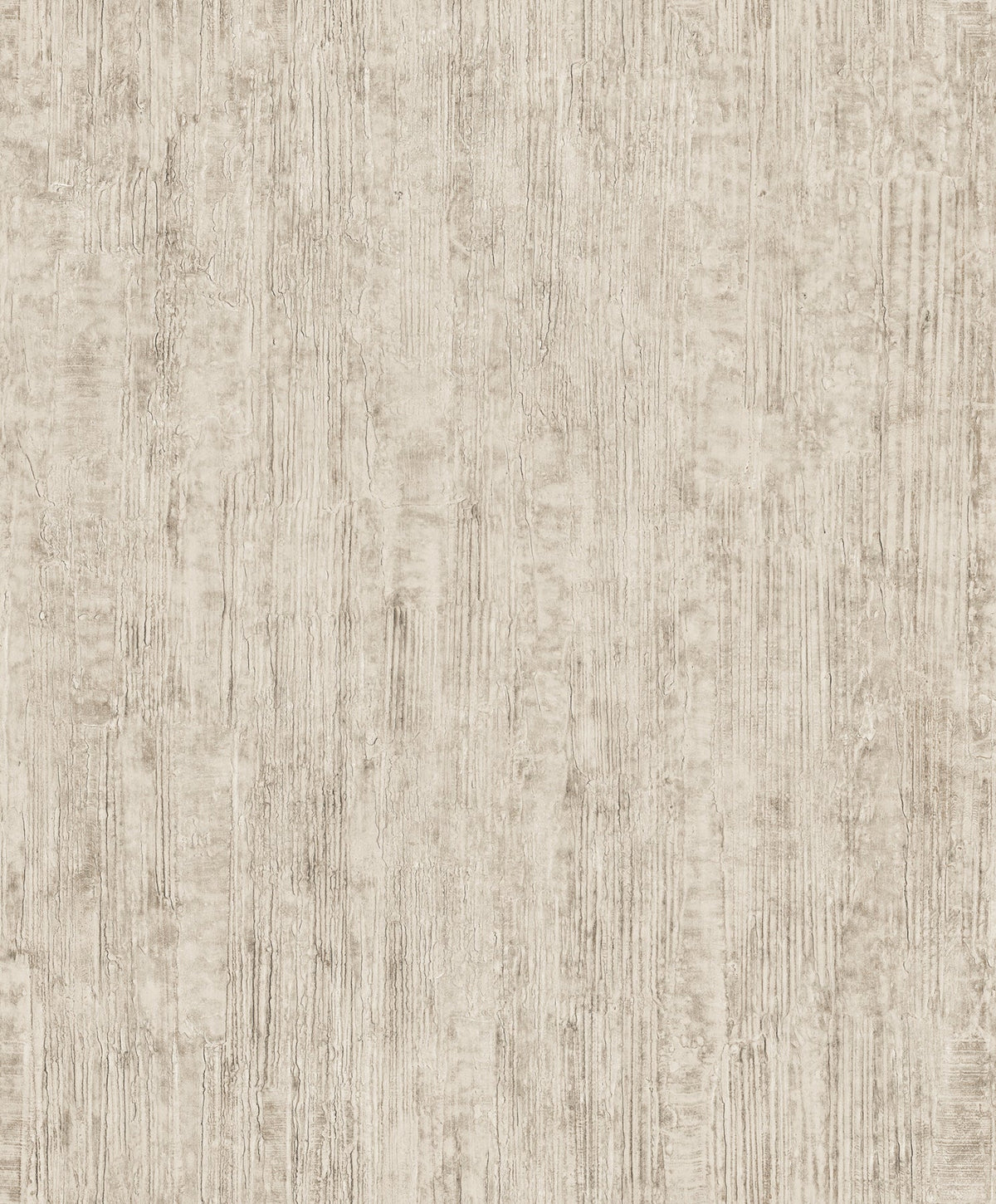 The Chesapeake Ramona Distressed Texture Wallpaper by York Wallcoverings features a textured surface with vertical and horizontal lines in beige tones, resembling plaster or weathered wood. Its subtle, neutral pattern adds a rustic, natural look, making it ideal for wall finishes or background use.
