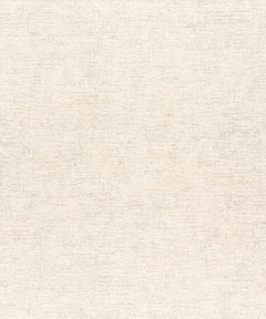 A close-up of Chesapeake Tansy Distressed Wallpaper by York Wallcoverings highlights its light beige tone and subtle horizontal and vertical lines, creating a soft, woven linen-like texture.