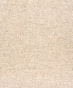 A close-up view of the Chesapeake Tansy Distressed Wallpaper by York Wallcoverings, showcasing its textured beige surface with a subtle, woven pattern in a neutral, light tan hue.