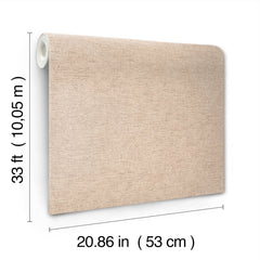 The Chesapeake Tansy Distressed Wallpaper by York Wallcoverings is shown with dimensions labeled, measuring 33 feet (10.05 meters) in length and 20.86 inches (53 centimeters) in width.