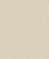 Chesapeake Hollis Textured Diamond Wallpaper by York Wallcoverings features a beige textured surface with a repeating diamond pattern created by diagonal lines, evoking a subtle herringbone or woven effect. Its soft, neutral design is ideal for modern or minimalist interiors.