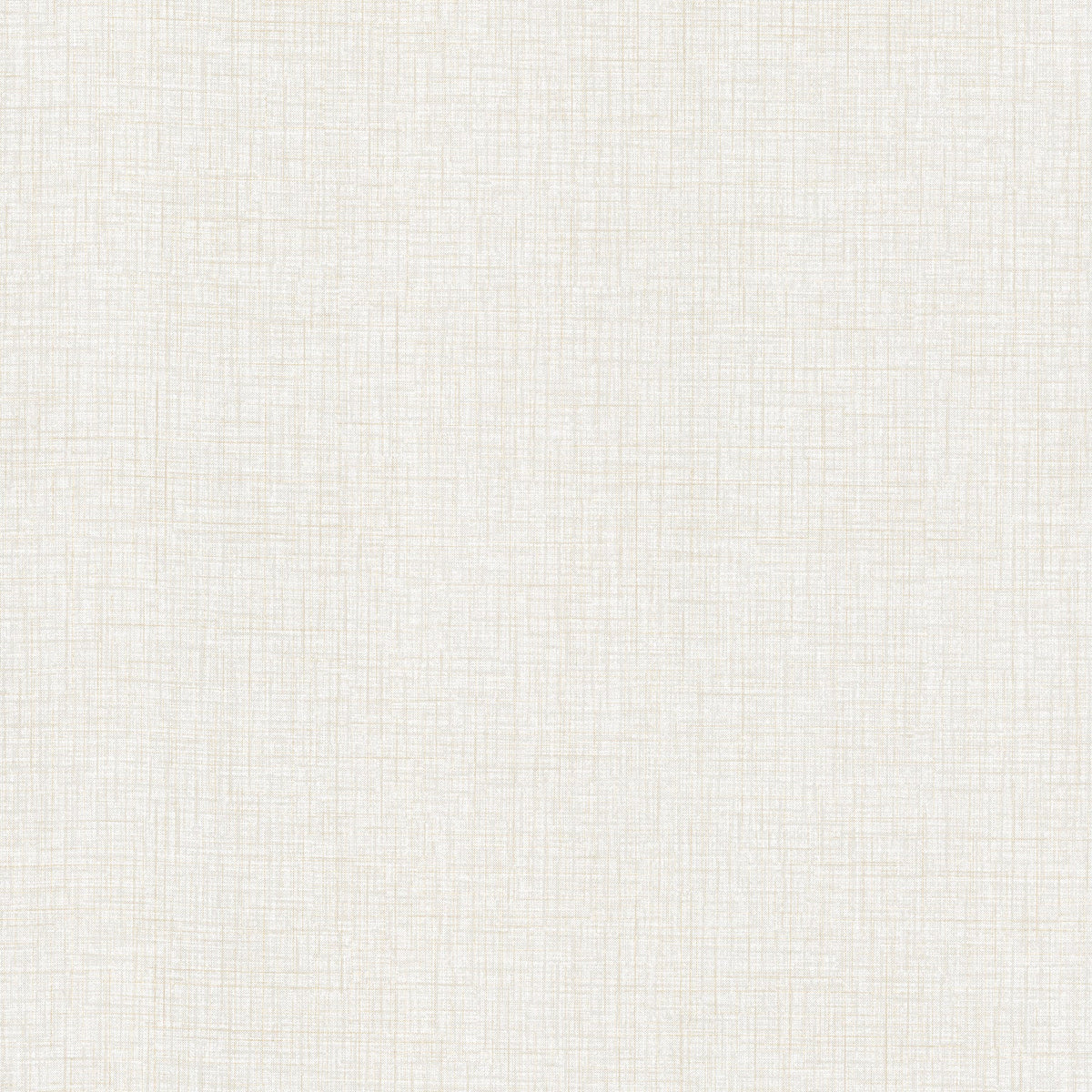 Beau Faux Fabric Wallpaper by York Wallcoverings features a light beige textured background with a subtle crisscross pattern reminiscent of woven fabric or linen, creating a neutral and minimalistic design.