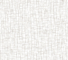 The Rian Linear Abstract Wallpaper by York Wallcoverings features a minimalistic design of evenly spaced, irregular light gray lines intersecting on a white background, creating a hand-drawn grid or woven texture effect.