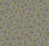 Ophidia Wallpaper by York Wallcoverings features an abstract pattern of winding, snake-like shapes in dark gray, segmented by dotted white lines, set against a textured olive green background. The repeating design adds dynamic movement and flow to any space.