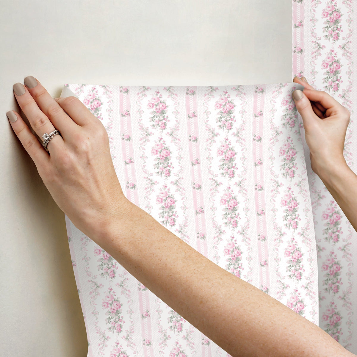 AST6086-peel-and-stick-wallpaper-stick-application-step