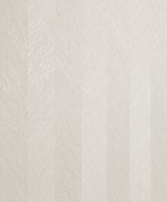 Chevron Wallpaper by York Wallcoverings features a beige textured surface with a subtle, repeating chevron pattern. Alternating light and slightly darker stripes create a soft and elegant appearance in this design.
