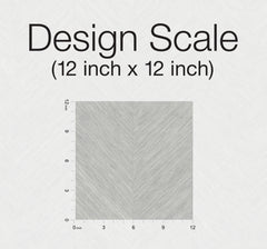 A 12 inch x 12 inch sample of York Wallcoverings’ Chevron Wallpaper, featuring a textured square design with a chevron pattern. Axes on the left and bottom indicate measurements from 0 to 12 inches.