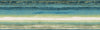 Mesa Wallpaper Border featuring horizontal bands of watercolor-style gradients that transition from dark blue at the top to light green and beige at the bottom.