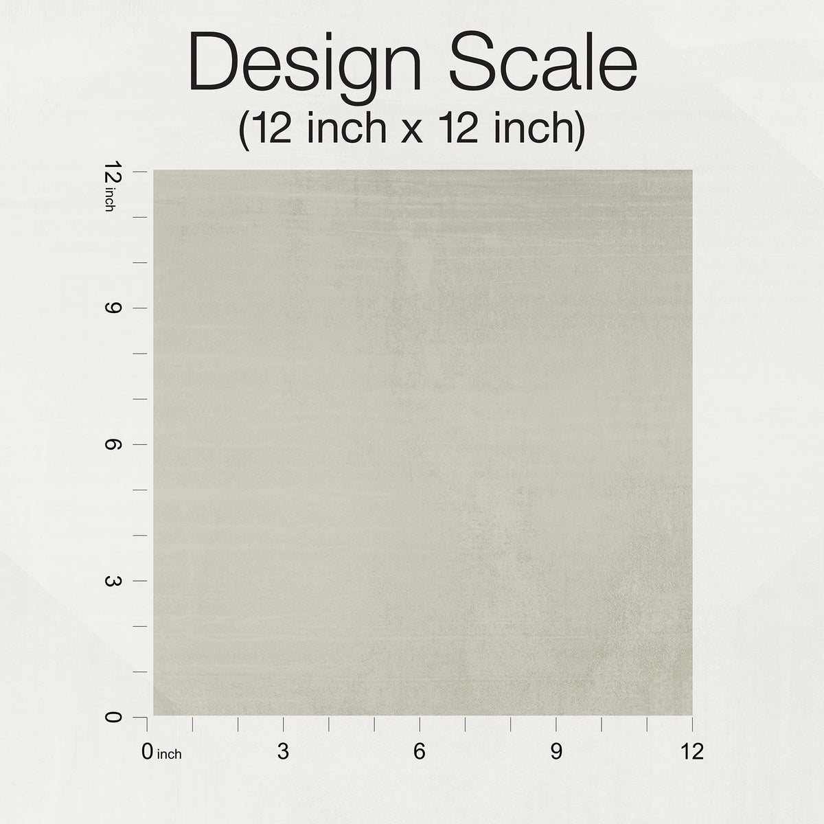 A 12-inch by 12-inch square sample of In Clay Wallpaper by York Wallcoverings in light gray with a subtle, solid-color texture.