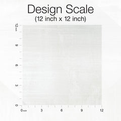 A square swatch of off-white In Clay Wallpaper with a subtle, textured surface shown against a 12-inch scale grid.