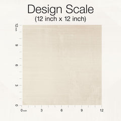A square swatch of solid beige In Clay Wallpaper by York Wallcoverings shown against a 12-inch by 12-inch scale grid.