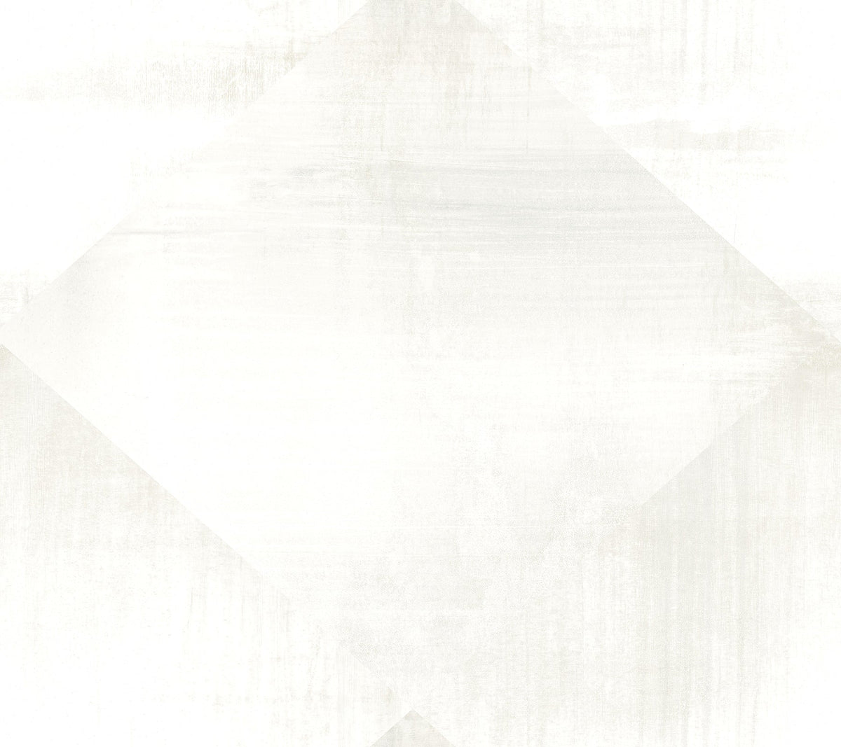 In Clay Wallpaper featuring an off-white, large-scale diamond pattern with a weathered, textured appearance.