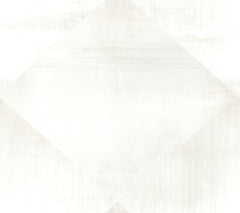 In Clay Wallpaper featuring an off-white, large-scale diamond pattern with a weathered, textured appearance.