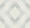 Ballad Wallpaper featuring a geometric diamond pattern formed by soft, gray-toned brushstroke textures on an off-white background.