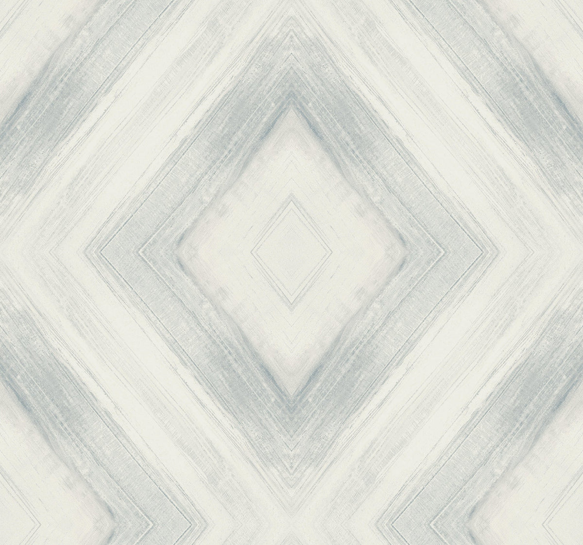 Ballad Wallpaper featuring a geometric diamond pattern formed by soft, gray-toned brushstroke textures on an off-white background.