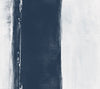 Ink Wash Wallpaper featuring a wide, vertical dark navy band flanked by white textured panels.