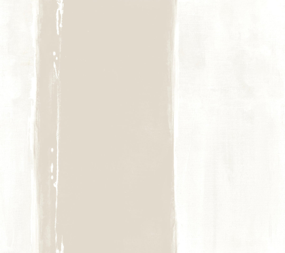 York Wallcoverings Ink Wash Wallpaper featuring broad, vertical bands of beige and white with a painted, ink wash aesthetic.