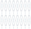 Artifact Silhouettes Wallpaper featuring a repeating pattern of dark and light blue diamond-shaped outlines on a white background.