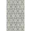 Candice Olson Everlasting Wallpaper featuring a repeating floral pattern of gray, line-drawn petals on a light blue background.