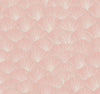 Candice Olson Luminous Gingko Wallpaper featuring an overlapping pattern of pink ginkgo leaves outlined in white.