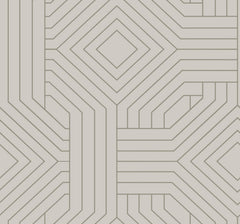 Candice Olson Diverging Diamonds Wallpaper featuring a geometric pattern of overlapping diamonds and parallel lines.