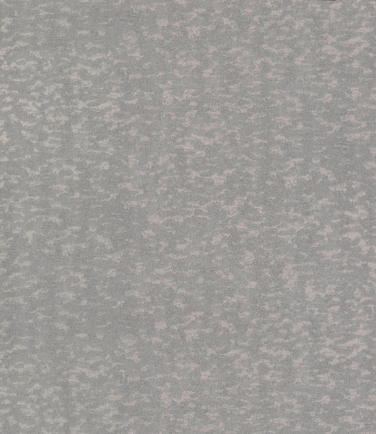The Weathered Cypress Wallpaper by York Wallcoverings features a gray and light pink mottled texture reminiscent of soft, cloudy or marbled fabric. Its uniform, abstract pattern displays irregular, organic shapes scattered across the surface for a sophisticated and tranquil look.