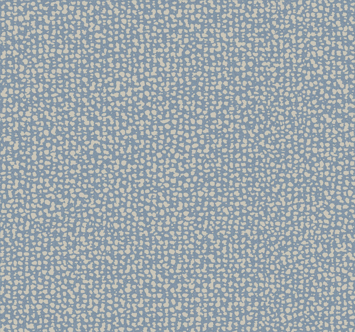 Galaxies Wallpaper by York Wallcoverings features a blue background densely adorned with small, irregular white dots, producing a textured, speckled effect throughout the design.