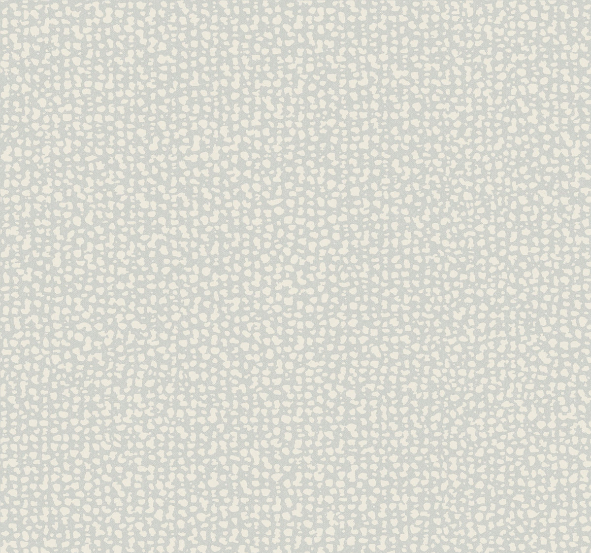 Introducing the Galaxies Wallpaper by York Wallcoverings—a seamless design featuring small, irregular white spots on a light gray background, creating the effect of a subtle animal print or textured surface.