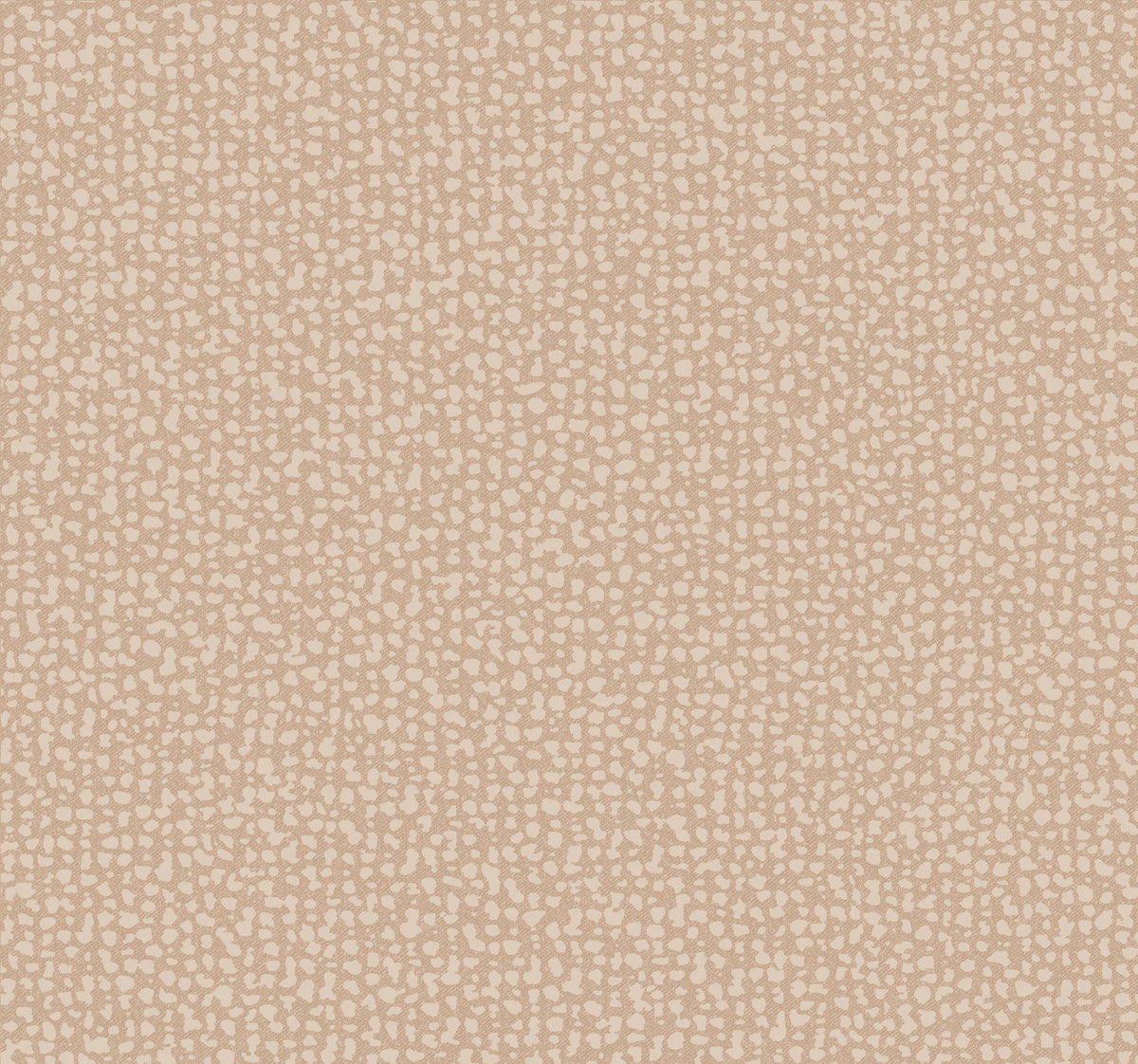 Galaxies Wallpaper by York Wallcoverings features a seamless pattern of small, irregular cream spots on a light tan background, creating a textured, animal print-like appearance.