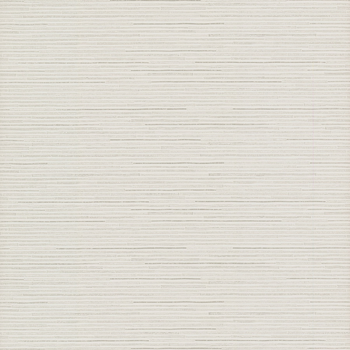 The Ribbon Bamboo Wallpaper by York Wallcoverings features a textured white surface accented with thin, horizontal gray lines that are evenly spaced throughout, resulting in a subtle striped pattern.