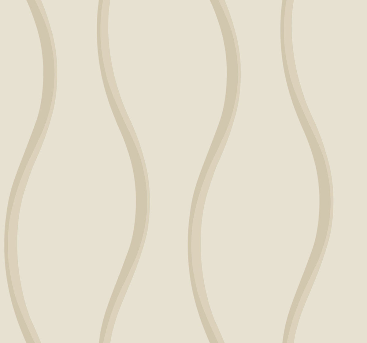 Candice Olson Unfurl Wallpaper featuring soft, vertical wavy lines in shades of beige.