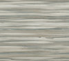 Candice Olson Sanctuary Wallpaper featuring a horizontal, layered pattern in shades of gray, beige, and white that resembles weathered wood grain.
