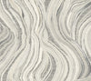 Ronald Redding Streaming Cheetah wallpaper featuring a pattern of swirling, marbled gray and white bands interspersed with textured, dotted animal print sections.