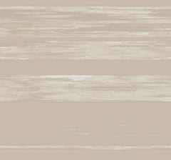 Ronald Redding Horizontal Dry Brush Wallpaper featuring horizontal bands of dry-brush paint strokes in shades of beige and cream.