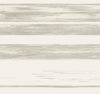 Ronald Redding Horizontal Dry Brush Wallpaper featuring a pattern of horizontal, dry-brushed stripes in shades of gray and cream.
