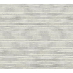 Ronald Redding Dreamscapes Wallpaper featuring horizontal, wavy stripes in varying shades of grey and off-white.