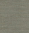Ronald Redding Silk Elegance Wallpaper with a horizontal, fine-textured pattern in muted gray-green tones.